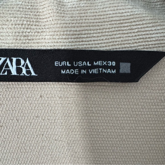 Zara Shacket Beige corduroy women’s Large - Picture 3 of 7